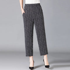 XL-8XL Plus Size Women Harem Pants Casual Elastic High Waist Pants