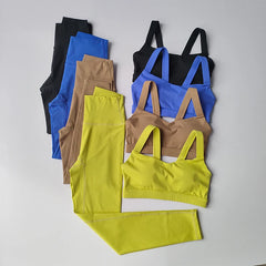 Yoga Set for Women Professional Fitness Suit for Sports Bras Training Running Suit Fast