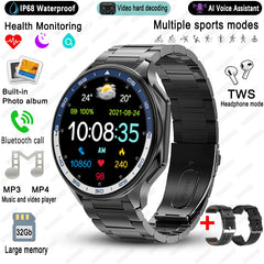 For OPPO Watch X High-End Business Watch Men 32Gb Memory Video Playback Smart Watch Sports Fitness Waterproof Bracelet 2025 New
