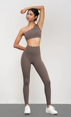 Yoga Pants Women Seamless Lotus Arc Workout Running Leggings High Waist