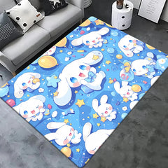 Sanrio Cinnamoroll, Pochacco HD Printed Outdoors Carpet, Living Room Decoration, Sofa
