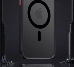 Matte Bumper Magnetic Clear Case For iPhone 15 14 13 12 Pro Max Plus Magsafe Wireless Charge Full Lens Protection Cover