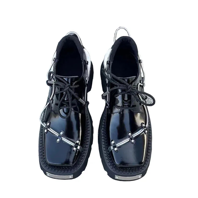 Black Platform Shoes Women's Loafers Spring Pumps Women Spring Footwear