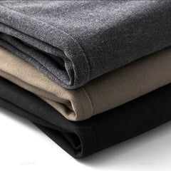 Autumn Winter Worsted Suit Pants Men Thick Business Classic Grey Khaki Woolen
