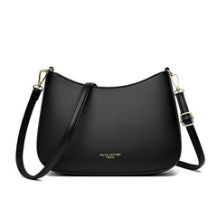 Underarm Shoulder Bags for Women Solid Color Texture Leather