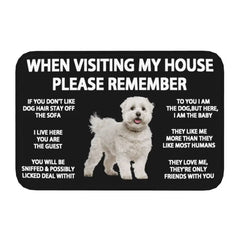 West Highland White Terrier Dog Floor Door Kitchen Bath Mat Anti-Slip Outdoor Westie