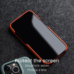 Melkco Premium Genuine Leather Case for iPhone 16 15 Pro Max Plus Magnetic Luxury Fashion Business Natural Cowhide Phone Cover