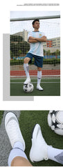 Men Soccer Shoes Cleats Adult Ankle Anti-Slippery Futsal TF/FG