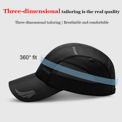 Men Sports Running Sweat Baseball Cap Male Canada Golf Quick Dry