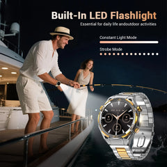 Blackview W90 Pro Smartwatch 1.43" AMOLED Display,Bluetooth Calling,Heart Rate Monitor, 900mAh/ 20Days Standby,Men's Smartwatch