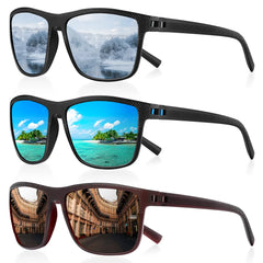 Polarized Sunglasses Men Women Retro Outdoor Sports Fishing Sun Glasses