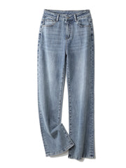 Plus Size Wide Leg Jeans for Women High Waist Straight Fitting Women Jeans