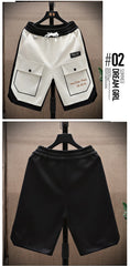 Running Shorts Men Casual Jogging Sport Short Pants patchwork Drawstring Loose Dry