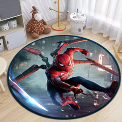 Spider-Man Marvel Universe Round Carpet,cute rug,bedroom,Living Room,door mat