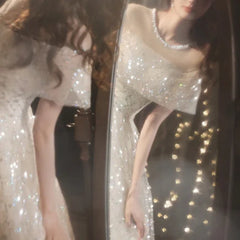 Homecoming Dresses: Prom Dress Off The Shoulder Bling Bling Bridesmaid Dresses