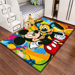 Mickey Mouse Carpet for Children,Living Room Bedroom Floor Mat Kitchen Mat Children