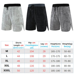 Men Fitness Shorts Quick Dry Sport Shirts Casual Beach Brand Short Camouflage