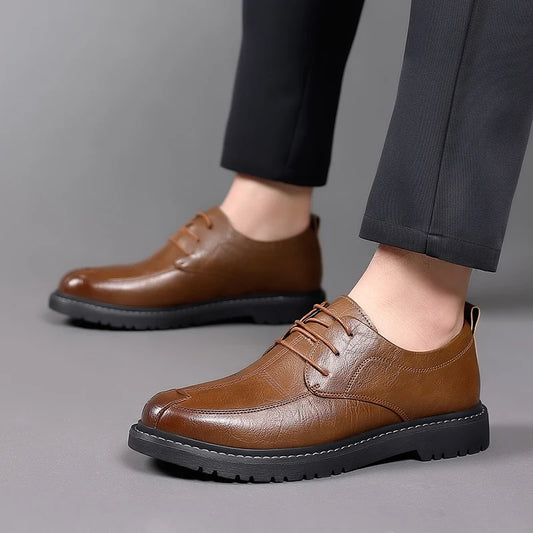 Golden Sapling Formal Derby Shoes Fashion Men's Dress Oxfords Casual