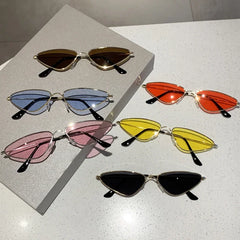 Vintage Triangle Sunglasses Men Stylish Retro Ocean Lenses Women