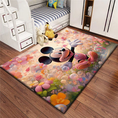 Mickey Mouse Carpet for Children,Living Room Bedroom Floor Mat Kitchen Mat Children