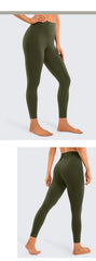 Women's Naked Feeling Yoga Pants 25 Inches - 7/8 High Waisted Workout Leggings