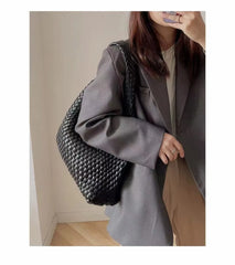 Designer Hand knitting bag PU Large women's Woven tote bag Mistress gift luxury bag