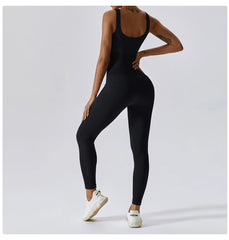 Women's Yoga One Piece Tracksuit Jumpsuit Seamless Sportswear Yoga Suit Gym
