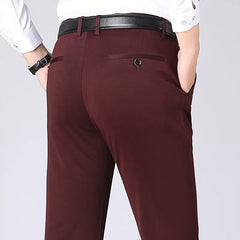 Classic Suit Pants for Men Spring Summer Mens Dress Pants High Waist Stretch