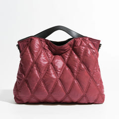 Fashion Lingge Quilted Puffer Tote Bag Designer Padded Women Handbags