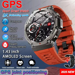T-Rex 3 GPS Smart Watch 10ATM Waterproof Built-in Dual-band GNSS Compass Military Sport Smartwatch Men 2025 New For Xiaomi Ultra