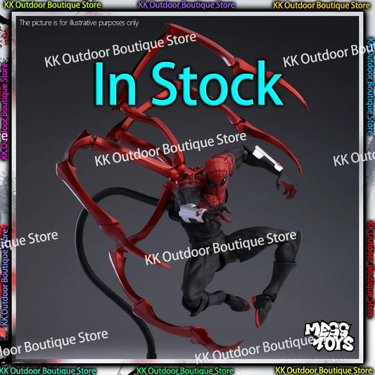 In Stock Mess Toys Superior Spider Man Ultimate Neighbor Symbiote Scarlet Kaine Messtoys Spiderman Anime Action Figure Gift Toys