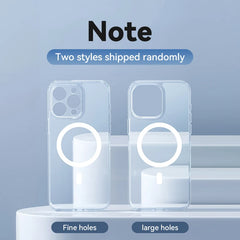 Magnetic Transparent Case For iPhone 15 14 13 Pro Max Case For Magsafe Wireless Charge Shockproof Cover Anti-fall