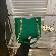 Chic Chain Handbag Versatile Crossbody Tote Trendy Chain Shoulder Bag Fashionable