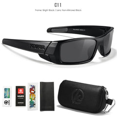 Sunglasses All Black Shades With Carrying Zipper Case