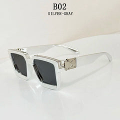 Millionaire Square Sunglasses For Men Retro Sunscreen Sunglasses Women