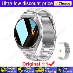 New Smart Watch 1.32 inch HD AMOLED Screen Bluetooth Call Health Monitoring Alarm Clock Fashion Watch Men Women For Android IOS