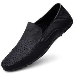 Leather Men Breathable Driving Shoes Luxury Brands Formal Men Loafers Moccasins