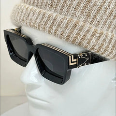 Millionaire Square Sunglasses For Men Retro Sunscreen Sunglasses Women