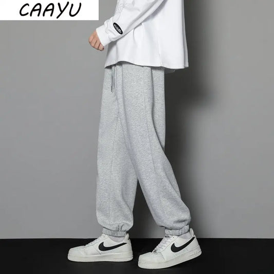 Sports Pants Mens Autumn Loose Gray Baggy Pants Jogger Hombre Fashion Knitted Pants