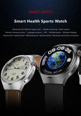 2025 New Watch 4 Pro GPS NFC Smart Watch Men 360*360 AMOLED Screen Heart Rate Bluetooth Call Waterproof Sports Man Smartwatch
