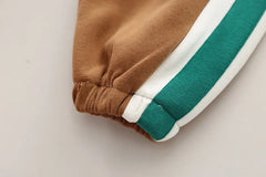 Boys Clothes Sets Spring Autumn 2025 Children Cotton T-shirts Coats Pants 2pcs Sports Suit For Baby Tracksuits Kids Outfits 4 5Y