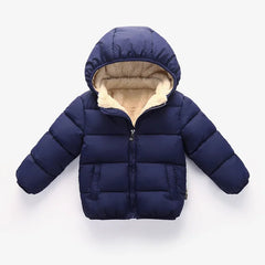 Winter Kids Thicken Jackets For Girls Coats Boys Jackets Plus Cashmere Jackets