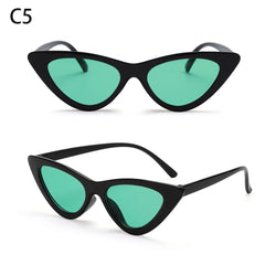 Eyewear Sun Shades Female Shades Vintage Small Triangle Sunglasses