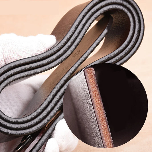 CEXIKA 140 150 160 170cm Men Belt Pin Buckle Big Plus Large Size Male Leather Belts Cinturones Para Hombre