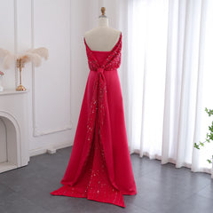 Homecoming Dresses: Off Shoulder Fuchsia Arabic Evening Dress with Cape for Women