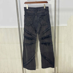 Men's Jeans High Street Male Denim Trousers Niche Design