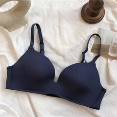 Ice Silk Women Bra Comfortable Wireless Gather Underwear For Women