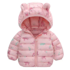 2023 Baby Girls Jackets For Kids Cartoon Bear Zipper Coats