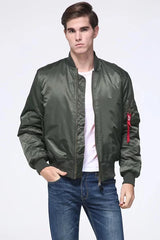 Men MA1 Jacket Winter Outdoor Thick Quality Nylon American Military Uniform Aviator