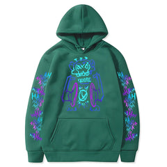 Arcane Jinx Hoodies Hot Anime Monkey Graffiti Sweatshirt Unisex Two Sides Street